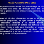 ¿Qué es un presupuesto de base cero?